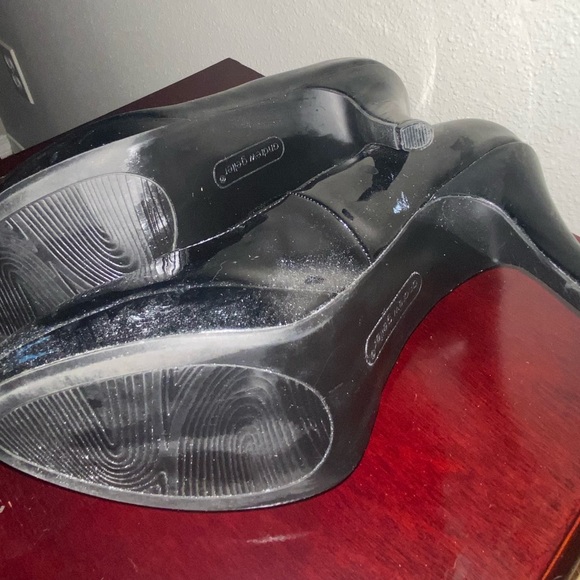 Black Pleather Pumps - Picture 2 of 4